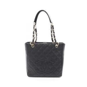 Chanel Matelasse PST Tote Bag Caviar Leather Grained Calfskin Black
